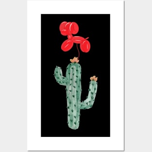 Cactus Red Dog Balloon Large Posters and Art